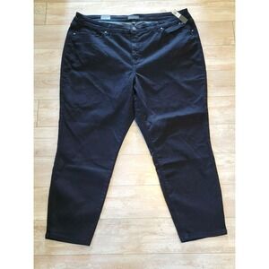 The Limited 24W Skinny Ankle Dark Wash Denim Jeans 2X/3X‎ Stretch NWT $79RV